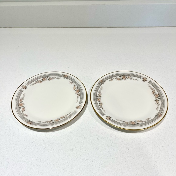 Set of 2 Noritake Fine China Fairview 7263 Bread/Butter dessert Plate 6.5” - Picture 5 of 7